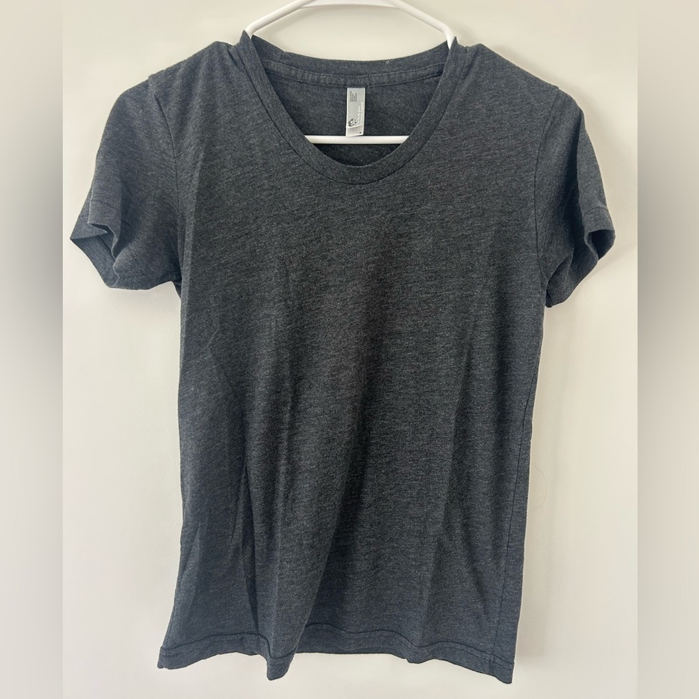 American Apparel Dark Gray Women's Short Sleeve Tee